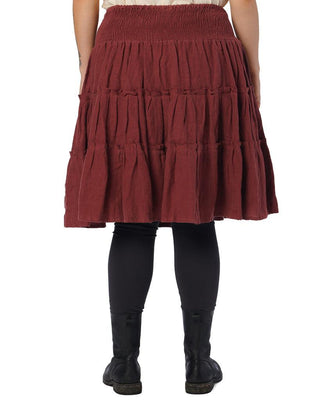 SanDahlia Röcke One Size Ewa i Walla Rok Linen 22125 AW21 Maroon