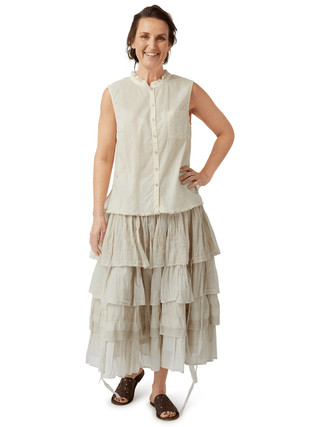 SanDahlia Röcke One Size Ewa i Walla Rok Embroidered Organdie 22148  SS22 Soft Mint