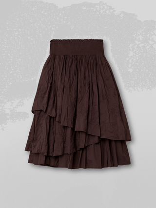 SanDahlia Röcke One Size Ewa i Walla Rok Rosa Embroidered Voile 22160 AW22 Burgundy