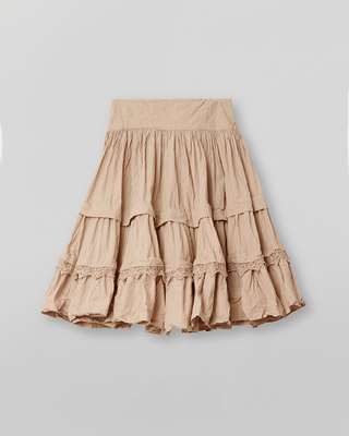 SanDahlia Röcke Ewa i Walla Rok Garbo Striped Cotton 22163 AW22 Red