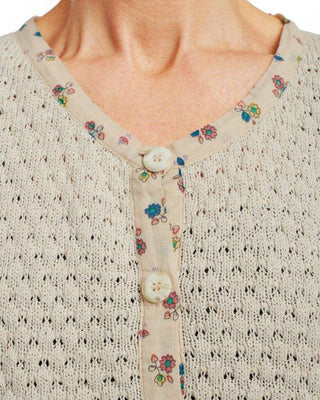 SanDahlia Shirts & Tops Ewa i Walla Vest Knitted Cotton 44785 SS21 Cream