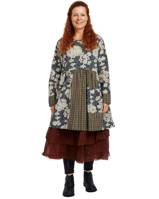 SanDahlia Blusen & Tunika Ewa i Walla Tuniek Shirt Flower Cotton Black 44799 AW21 Original