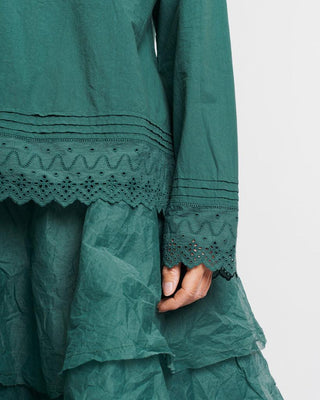 SanDahlia Blusen & Tunika Ewa i Walla Blouse Shirt Cotton 44815 AW21 Jade