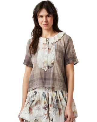 SanDahlia Shirts & Tops Ewa i Walla Blouse Checked Voile 44818 SS22 Original