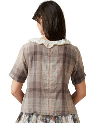 SanDahlia Shirts & Tops Ewa i Walla Blouse Checked Voile 44818 SS22 Original
