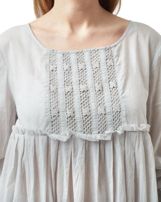 SanDahlia Shirts & Tops Ewa i Walla Blouse Voile 44835 SS22 Light Blue