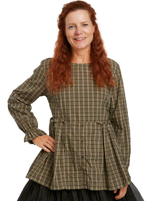 SanDahlia Blusen & Tunika Ewa i Walla Blouse Checked Cotton 44855 AW21 Original