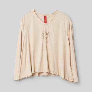 SanDahlia Blusen & Tunika Ewa i Walla Shirt Sally Cotton 44861 AW22 Ivory