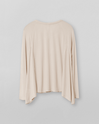 SanDahlia Blusen & Tunika Ewa i Walla Shirt Sivi Waffle Jersey 44865 AW22 Ivory