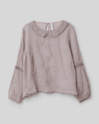 SanDahlia Blusen & Tunika Ewa i Walla Blouse Yrsa Cotton 44866 AW22 Ash