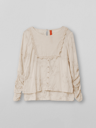 SanDahlia Shirts & Tops Ewa i Walla Blouse Mabel Embroidered Voile 44872 AW22 Powder