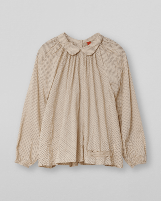 SanDahlia Blusen & Tunika Ewa i Walla Blouse Jana Dot Voile 44873 AW22 Beige