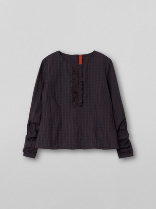 SanDahlia Shirts & Tops Ewa i Walla Blouse Ebba Checked Cotton 44875 AW22 Original