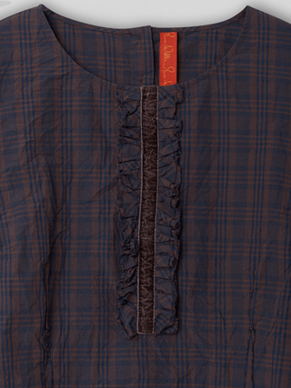 SanDahlia Shirts & Tops Ewa i Walla Blouse Ebba Checked Cotton 44875 AW22 Original