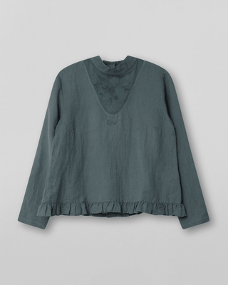 SanDahlia Blusen & Tunika Ewa i Walla Blouse Calla Crepe 44877 AW22 Pine Green