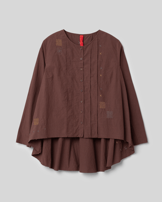 SanDahlia Blusen & Tunika Ewa i Walla Blouse Kyra Cotton 44881 AW22 Burgundy