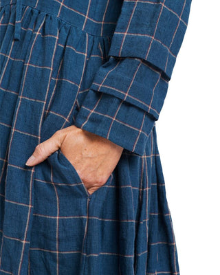 SanDahlia Kleider Ewa i Walla Jurk Checked Linen 55714  AW21 Original