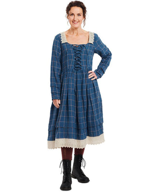 SanDahlia Kleider Ewa i Walla Jurk Checked Linen 55714  AW21 Original