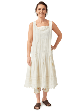 SanDahlia Kleider Ewa i Walla Jurk Cotton 55742  SS22 Sand