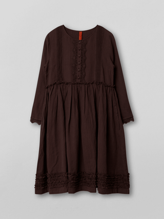 SanDahlia Kleider Ewa i Walla Jurk Alva Crepe 55761 AW22 Burgundy