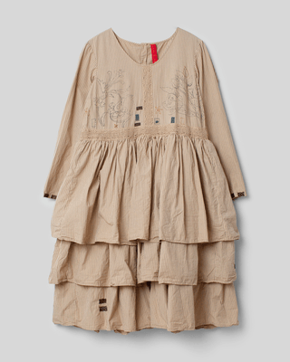 SanDahlia Kleider Ewa i Walla Jurk Klara Striped Cotton 55769 AW22 Black