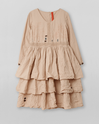 SanDahlia Kleider Ewa i Walla Jurk Klara Striped Cotton 55769 AW22 Red