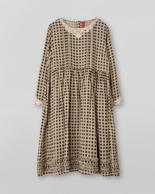 SanDahlia Kleider Ewa i Walla Jurk Ada Checked Linen 55772 AW22 Original