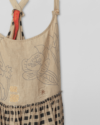 SanDahlia Kleider Ewa i Walla Jurk Bea Checked Linen 55780 AW22 Original