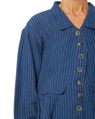 SanDahlia Jacken Ewa i Walla Jas Original 66350 SS21 Pin Striped Linen