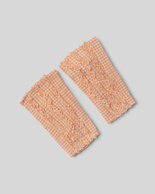 SanDahlia Accessoires Ewa i Walla Polswarmer Ember Cotton 77562 SS23 Checked Voile