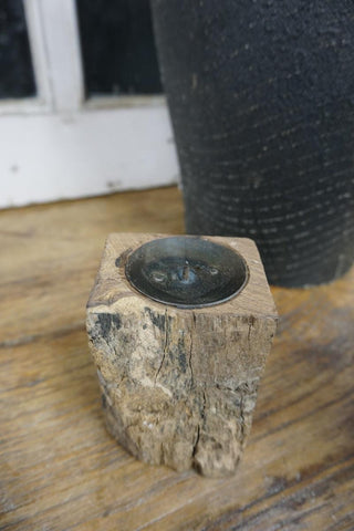 SanDahlia kandelaar Kandelaar blokje hout