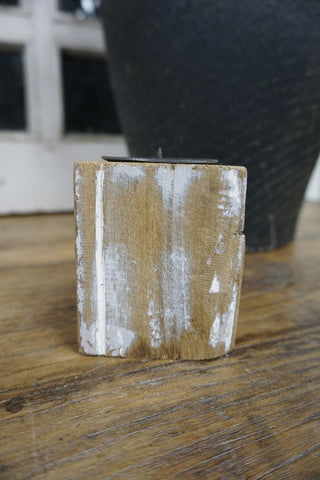 SanDahlia kandelaar Kandelaar blokje hout