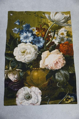 SanDahlia Textiel Landelijke Theedoek met Bloemenmotief