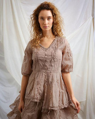 SanDahlia Blusen & Tunika Ewa i Walla Blouse Rosanna Organdie 44908 SS23 Pearl Grey