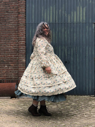 SanDahlia Kleider Ewa i Walla Jurk Dara Flower Cotton 55766 AW22 Original