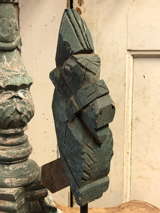 SanDahlia beelden Houten India paard op standaard