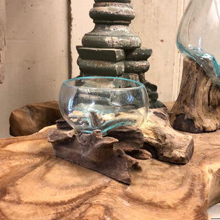 SanDahlia vazen potten & mandjes Vaas op hout klein