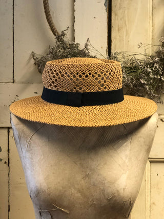 SanDahlia Mützen& So Zomer hoed bruin met bandje