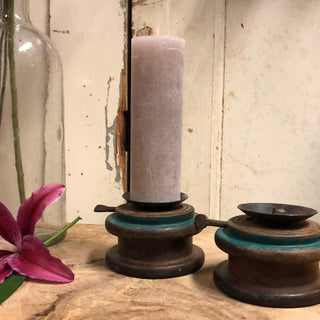 SanDahlia kandelaar Kandelaar vintage klosje groen