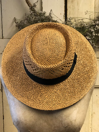 SanDahlia Mützen& So Zomer hoed bruin met bandje