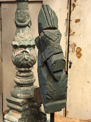 SanDahlia beelden Houten India paard op standaard