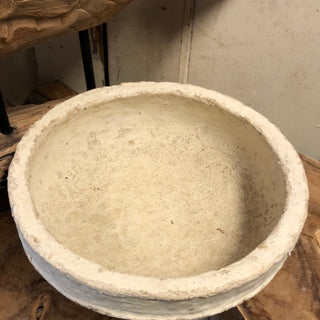 SanDahlia vazen potten & mandjes Schale Papier Mache Creme Schale Papier Mache Creme