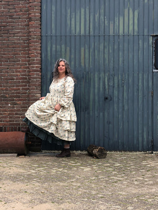 SanDahlia Kleider Ewa i Walla Jurk Dara Flower Cotton 55766 AW22 Original