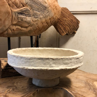 SanDahlia vazen potten & mandjes Schale Papier Mache Creme Schale Papier Mache Creme