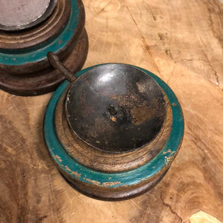 SanDahlia kandelaar Kandelaar vintage klosje groen