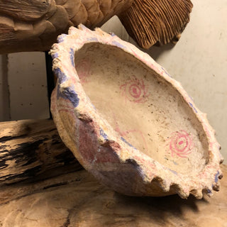 SanDahlia Vasen & Töpfe & Körbe Schale Papier Mache Rosa Schale Papier Mache Rosa