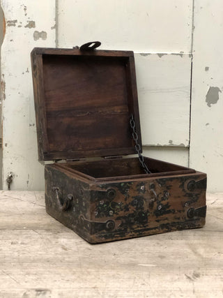 SanDahlia sieradendoos Oude houten sieradendoos