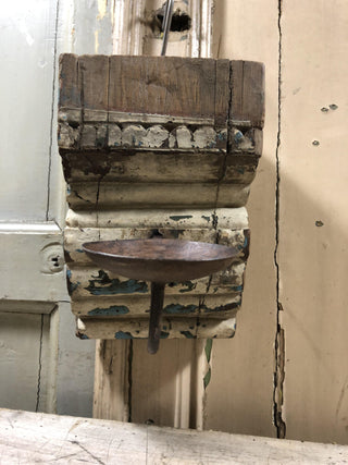 SanDahlia kandelaar Wand kandelaar vintage houten baluster