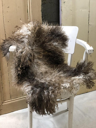 SanDahlia Felle Schapenvacht krul bruin