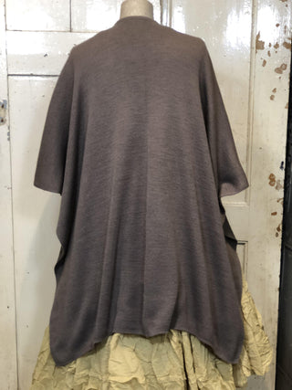 SanDahlia Poncho One Size Poncho Alpaka Taupe
